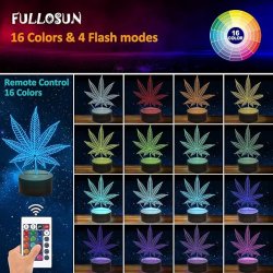 FULLOSUN 3D blad -Illusion lampe 