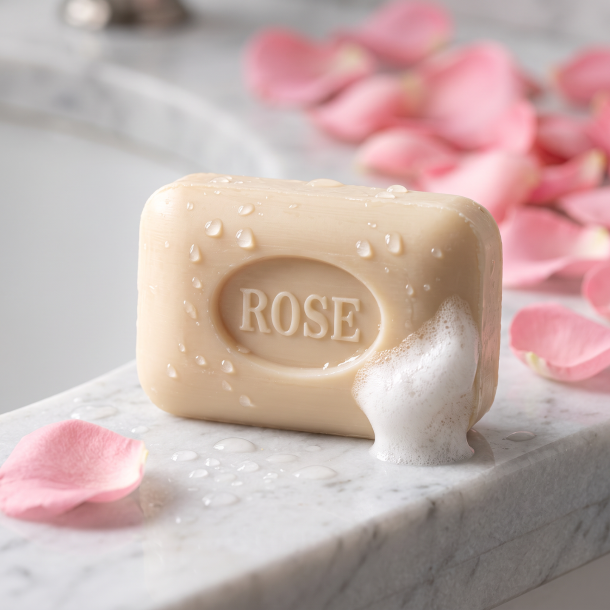 Fransk Rosens�be (100g) - Klassisk S�bebar med Rosenduft