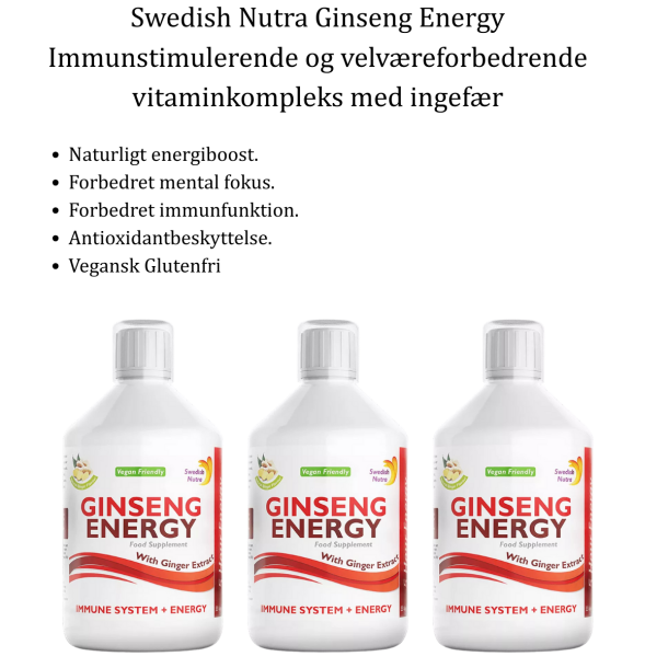 Swedish Nutra Ginseng Energy 500 ml