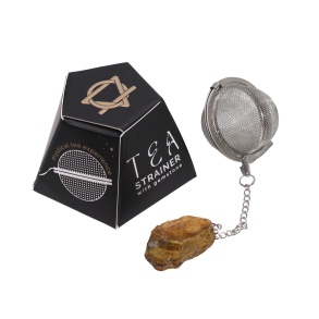 1 stk. Te-�g med R� Tiger�je - Gold Tiger's Eye