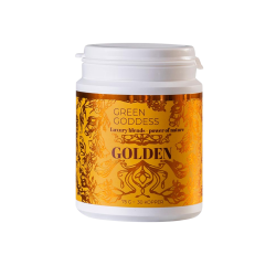 Green Goddess Golden Blend gurkemeje latte pulver 75g med ingef�r og appelsin.