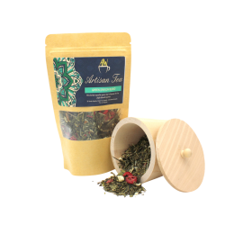 Artisan Green Dragon Blend 50g eksklusiv gr�n te med Sencha Lung Ching ananas og bl�b�r.