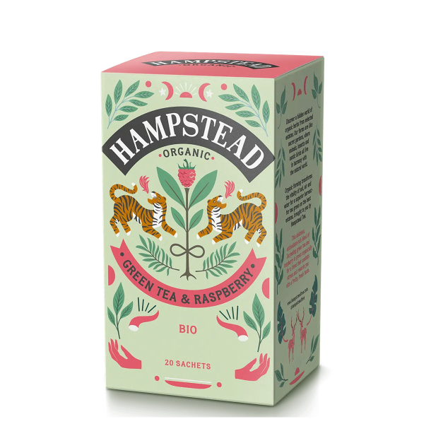 Hampstead Gr�n te og Hindb�r �ko 20 breve