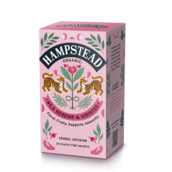 Hampstead hyben og hibiscus te �kologisk r�d frugtte 20 breve plastikfri.
