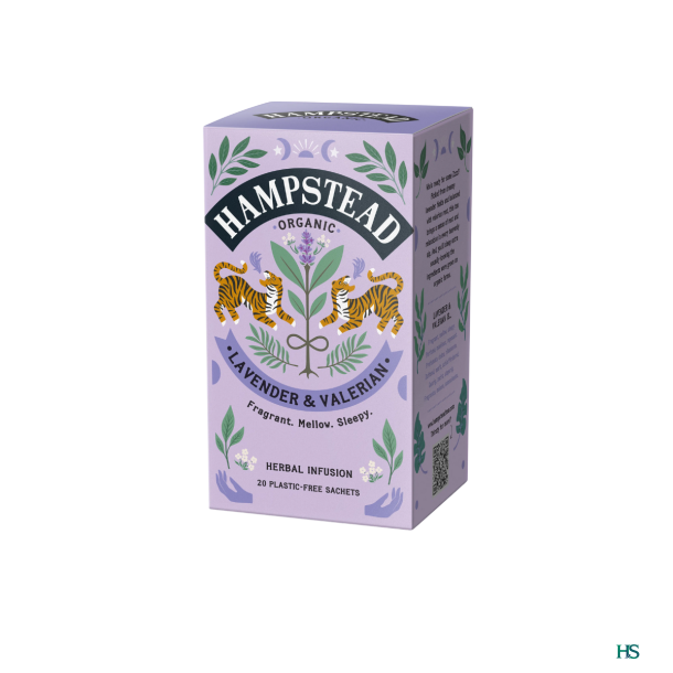 HAMPSTEAD Lavendel &amp; Baldrian te - ko 20 breve