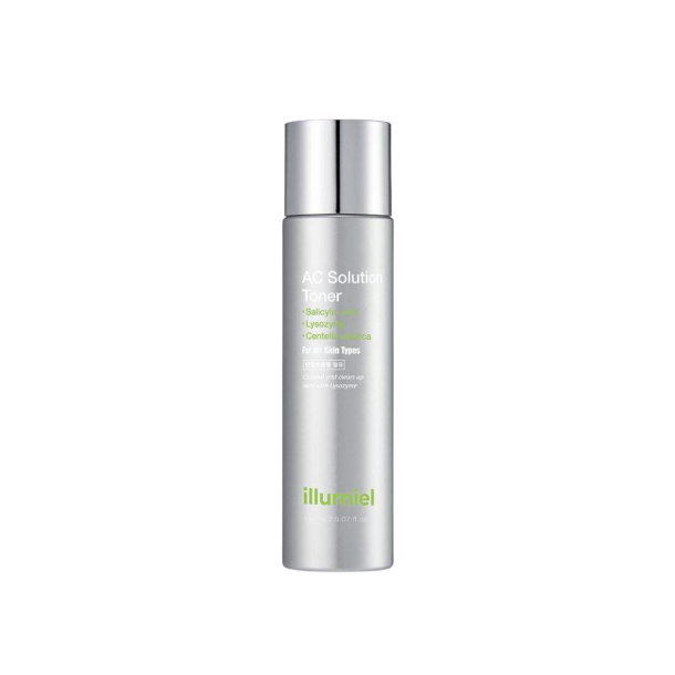 llumiel AC Solution Toner 150ml eksklusiv s�lvflaske til koreansk hudpleje.