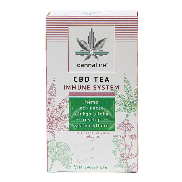 Cannaline Immunity Tea 20 breve urtete med echinacea og havtorn.