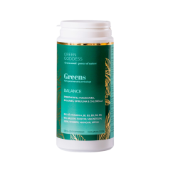Green Goddess Balance Greens �kologisk superfood mix med spirulina og mynte.
