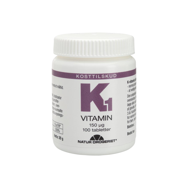 Natur Drogeriet K1-vitamin 150 mcg 100 tab