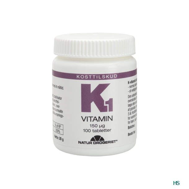 Natur Drogeriet K1-vitamin 150 mcg 100 tab