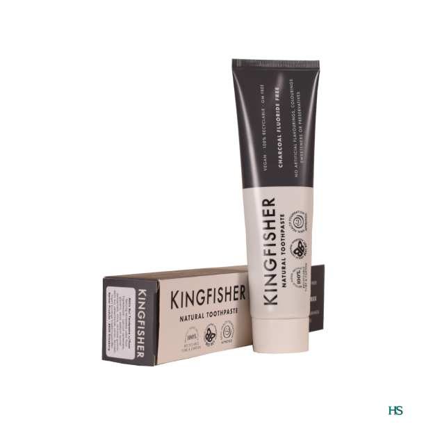 Kingfisher Aktiv Kul Tandpasta uden fluor 100 ml