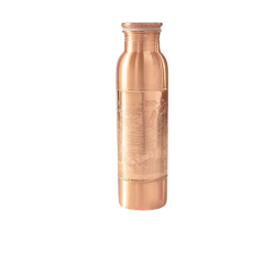 Biogan Kobber Vandflaske Paradis 900 ml, h�ndlavet Ayurvedisk kobberflaske i 99,7% rent kobber.