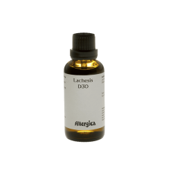 Allergica Lachesis D30 50 ml hom�opatisk enkeltmiddel med Lachesis mutus.