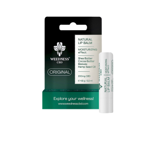 Weedness Natural Lip balm med fugtgivende effekt med 4% CBD