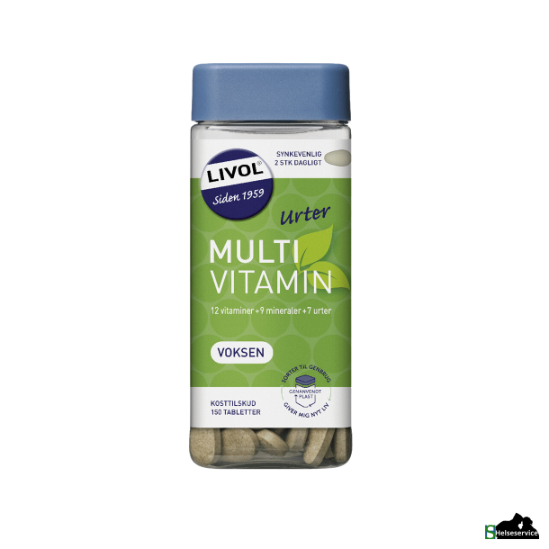 Livol Multivitamin m.urter (150 stk.)