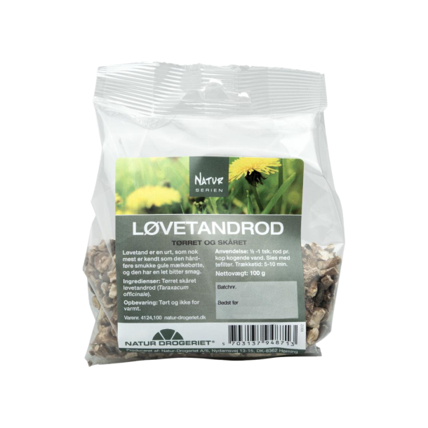 Natur Drogeriet L�vetandsrod sk�ret 100 g. i gennemsigtig pose med t�rrede og sk�rne m�lkeb�tter�dder hos Helseservice.
