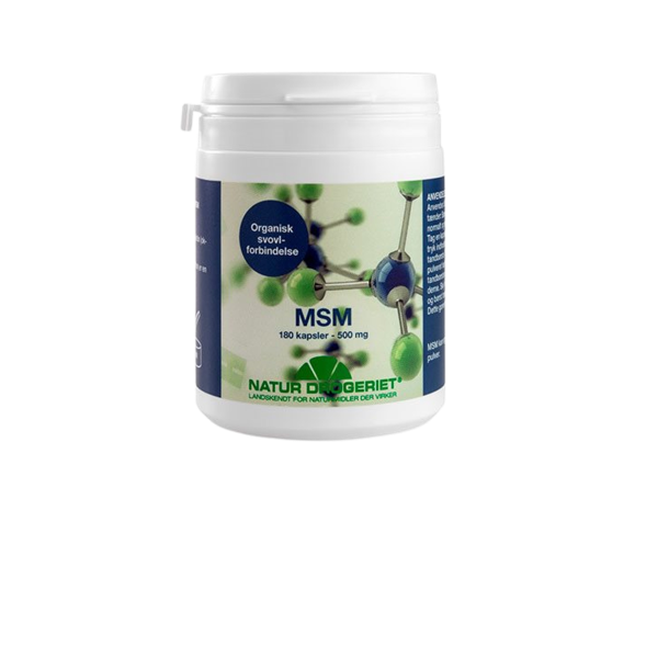 Natur Drogeriet MSM kapsler 500 mg 180 stk. dato