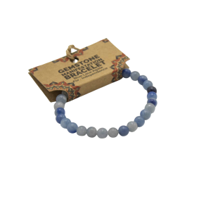 Blue Lace Agate Manifestationsarmb�nd � Independence