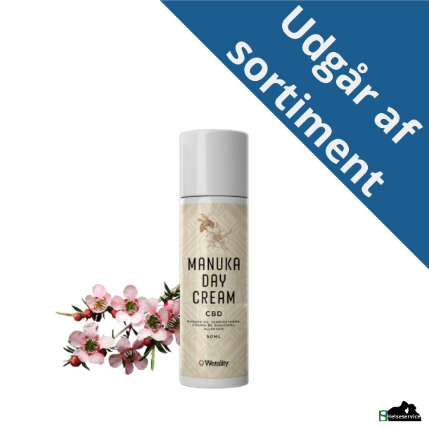 Wetality - Manuka day cream 1200 mg CBD - 50 ml.