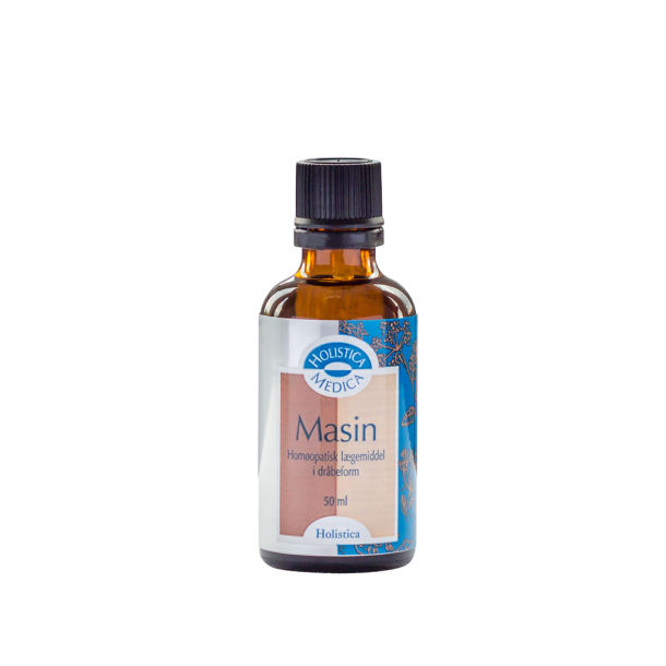 Holistica Medica Masin 50 ml &ndash; Hom�opatisk l�gemiddel i glasflaske med dr�bet�ller, indeholdende komplekse naturstoffer til holistisk pleje.