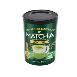 Aromandise Matcha Instant Latte Havre 170g �kologisk og vegansk matcha mix med Gyokuro teblade.