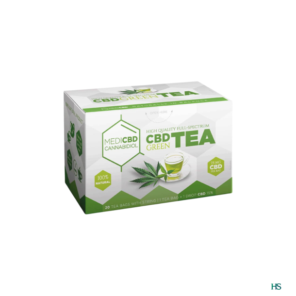 MediCBD 7.5mg CBD Tea  Green 20 breve