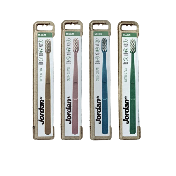 Jordan Tandb�rste Green Clean Medium ass. farver 1 stk.