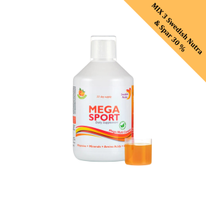 Swedish Nutra Mega Sport Vitamin til atleter -500 ml