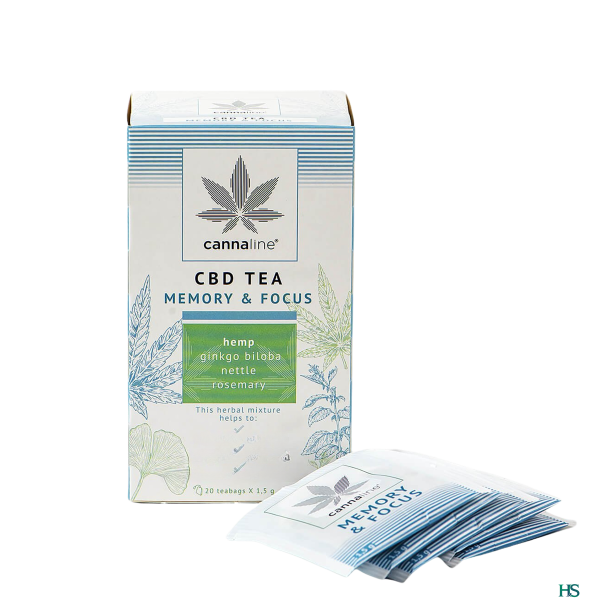 Cannaline Tea Memory og Focus te 20 breve