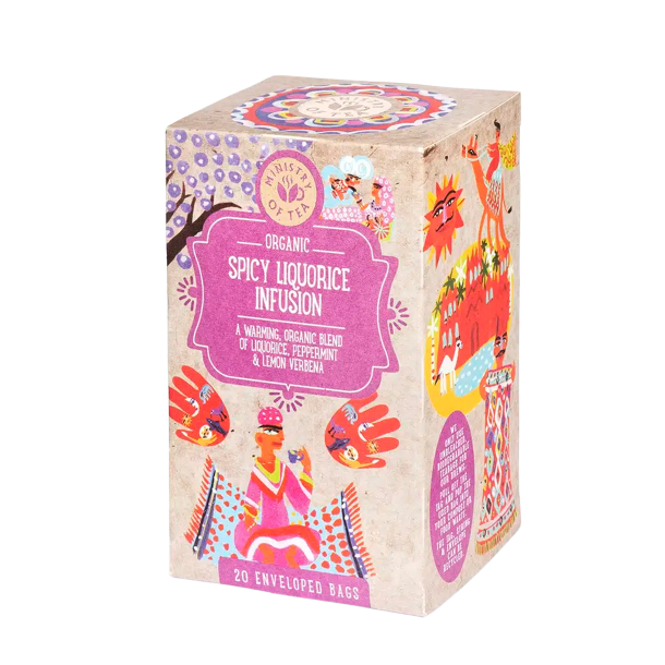 Ministry of Tea Spicy Liquorice �kologisk lakridsrod te 20 breve.