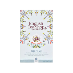 English Tea Shop Sleepy Me �kologisk urtete 20 breve med baldrian og humle.