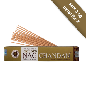 Golden Nag Chandan � Eksklusiv H�ndrullet R�gelse 15 sticks