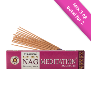 Golden Nag Meditation � Eksklusiv H�ndrullet R�gelse 15 Sticks