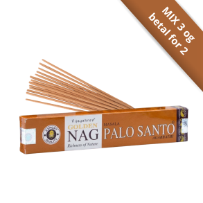Golden Nag Palo Santo � Eksklusiv H�ndrullet R�gelse 15 Sticks