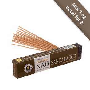 Golden Nag Sandalwood � Eksklusiv H�ndrullet R�gelse 15 sticks