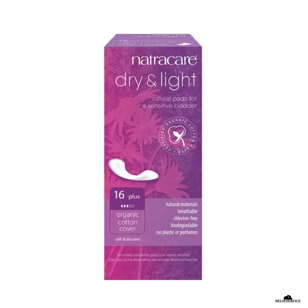 Natracare Dry and Light Plus  Inkontinensbind 16 stk.