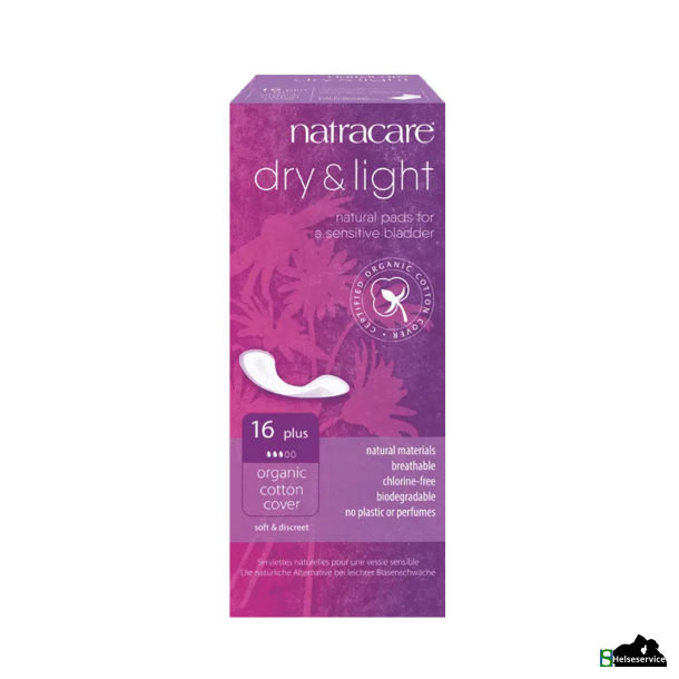 Natracare Dry &amp; Light Plus  Inkontinensbind 16 stk.
