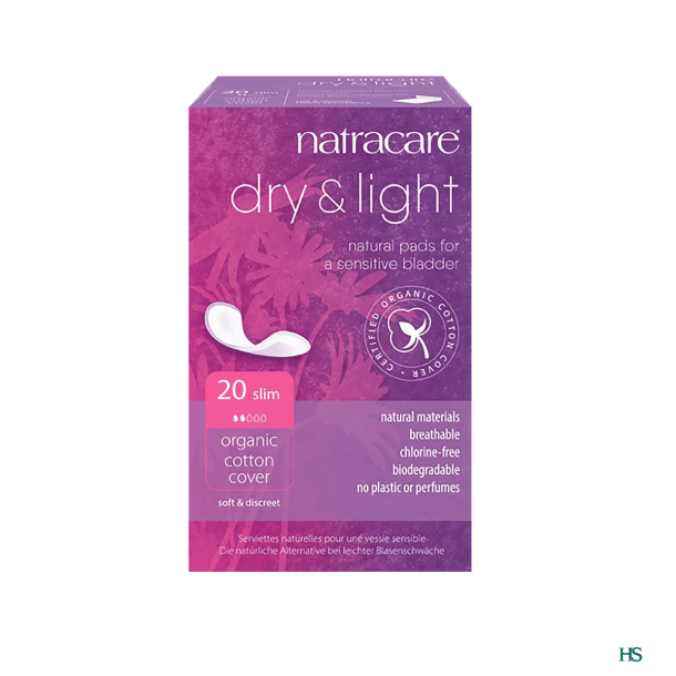 Natracare Dry and Light  Inkontinensbind 20 stk. 