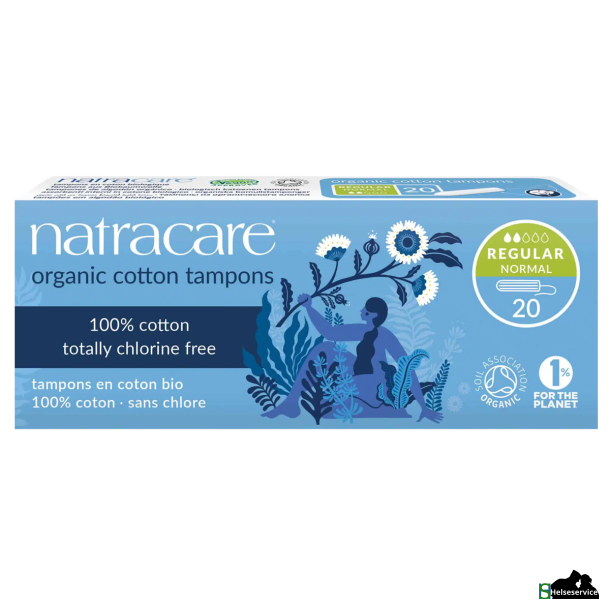 Natracare Tampon u. indfringshylster Regular  ko 20 stk.