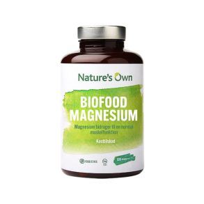 Natures Own Biofood Magnesium 120 tabs.