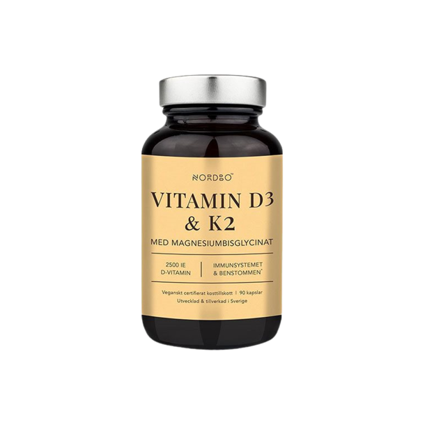 Nordbo Vitamin D3 &amp; K2 90 kaps.