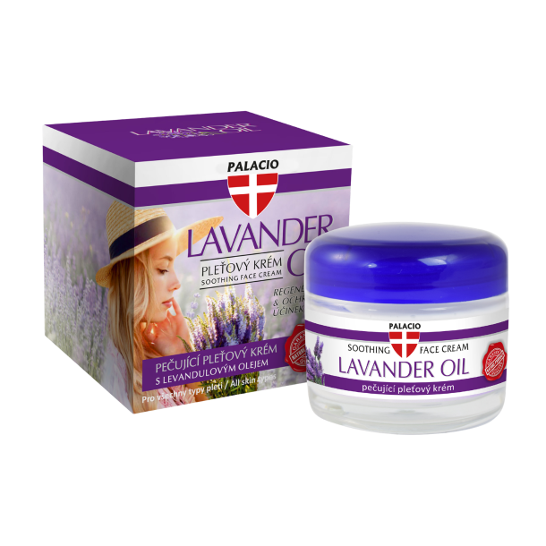 Palacio Lavender Face Cream 50ml &ndash; Beroligende ansigtscreme med lavendelolie og kollagen til alle hudtyper.