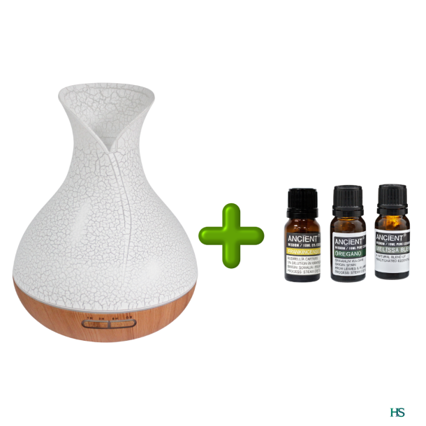 Palermo Aromaterapi Startpakke Tr�-look + 3 olier