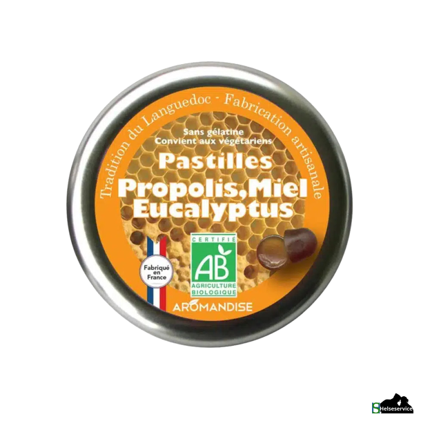 Aromandise Pastiller m. propolis, honning og eukalyptus  ko 45g