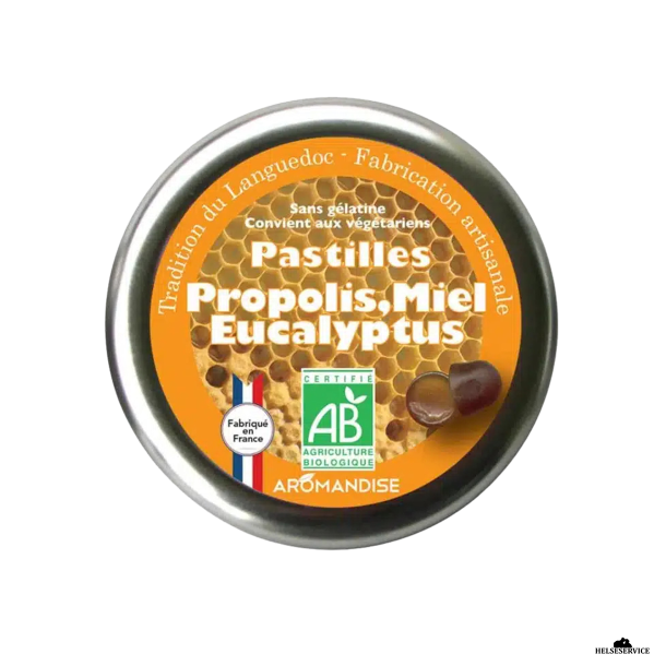Aromandise Pastiller m. propolis, honning og eukalyptus  ko 45g