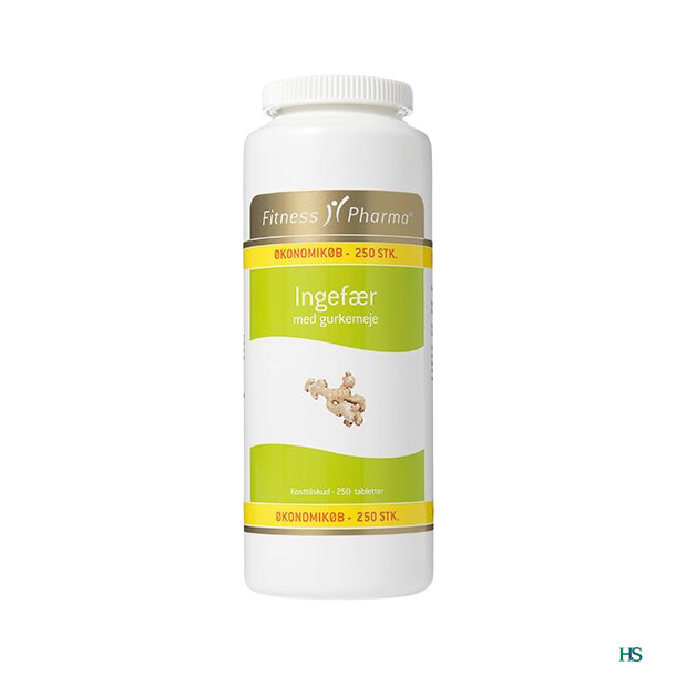 Fitness Pharma Ingefr m. Gurkemeje 250 stk.