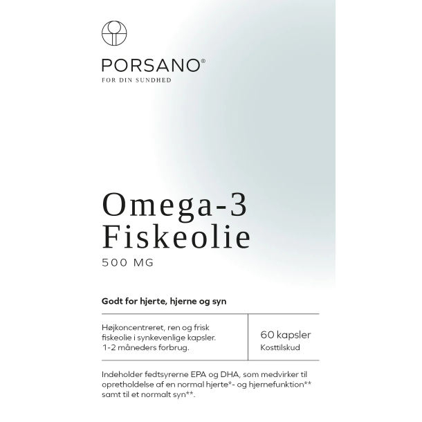 Porsano Omega-3 Fiskeolie