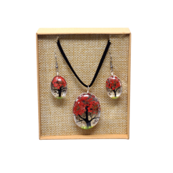 Smykkes�t m. Blomster � Tree of Life - Coral