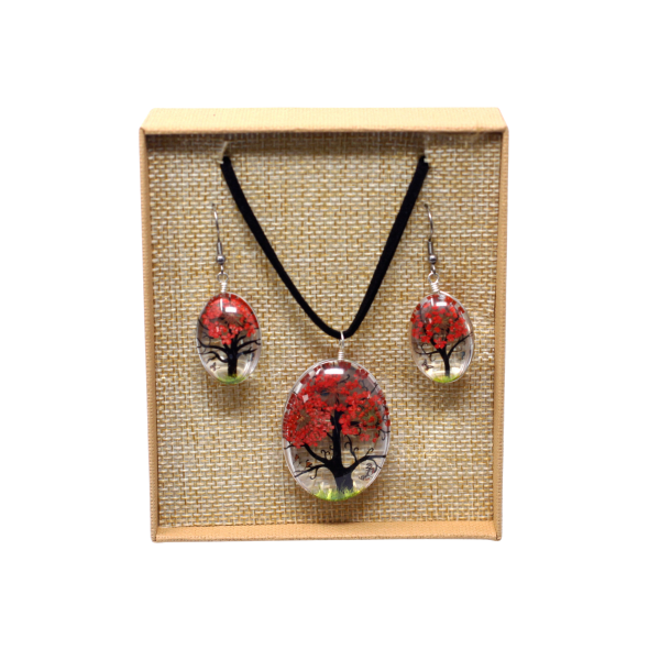Smykkes�t m. Blomster � Tree of Life - Coral