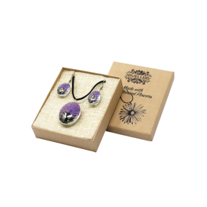 Smykkes�t m. Blomster � Tree of Life set - Lavender